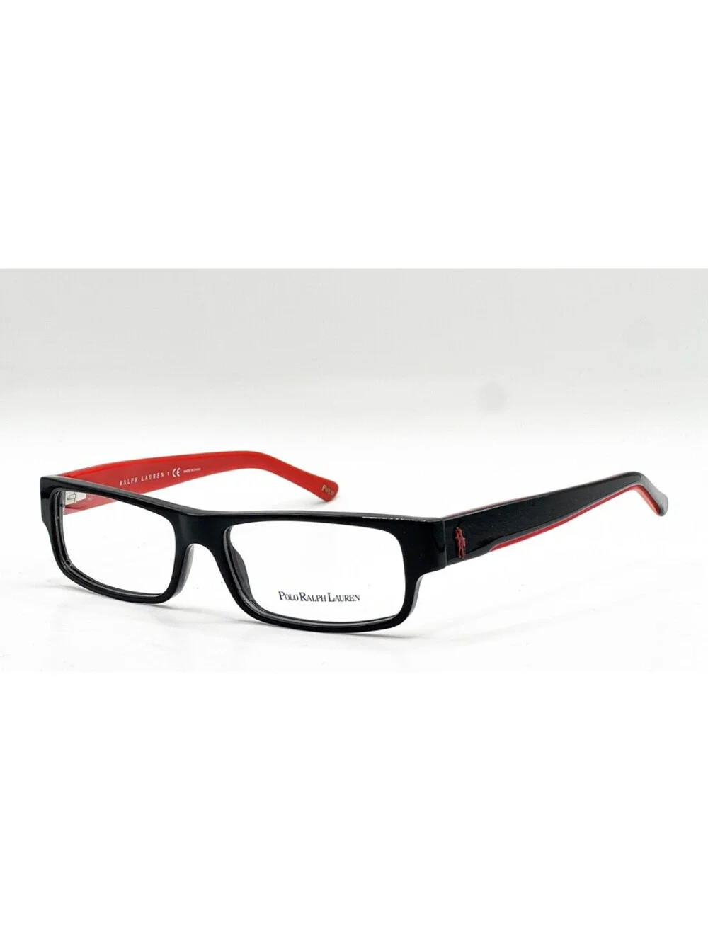 Polo Ralph Lauren 2058 5245 Black Rectangle Authentic Eyeglass Frames 52-15-140